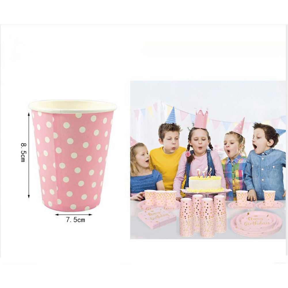 Ποτηρακια Για Party Πουα Ροζ 6 Τμχ